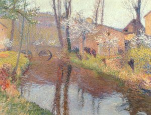 Paisaje con un Puente de Henri Martin